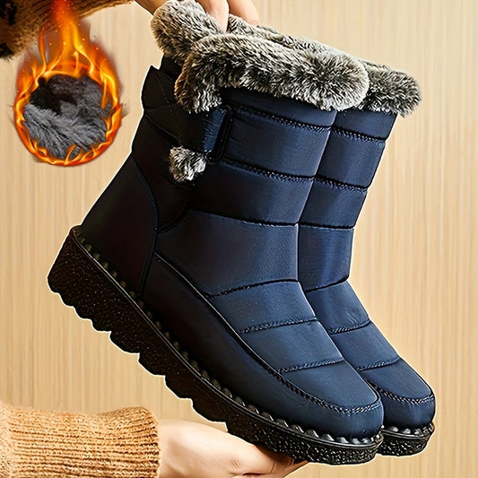 Bottes imperméables en duvet pour femmes, nouvelle collection 2024