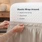 💖🛌 Elastischer Bettrock mit Rüschen – Einfach Anpassen, Perfekter 12-Zoll-Fall