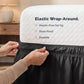💖🛌 Elastischer Bettrock mit Rüschen – Einfach Anpassen, Perfekter 12-Zoll-Fall