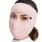Winter-Windschutz-Gesichtsmaske – Warme Fleece-Maske mit Visier für Radfahren & Outdoor