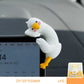 ✨Süße weiße Gans als Deko fürs Armaturenbrett – der niedlichste Beifahrer in deinem Auto💕