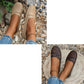 Andningsbara läderloafers i vintagestil för kvinnor