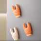 🧲 Küchen Gadget Krabbenzange 2in1 Knoblauch Ingwer Schäler Kühlschrankmagnet 🧄