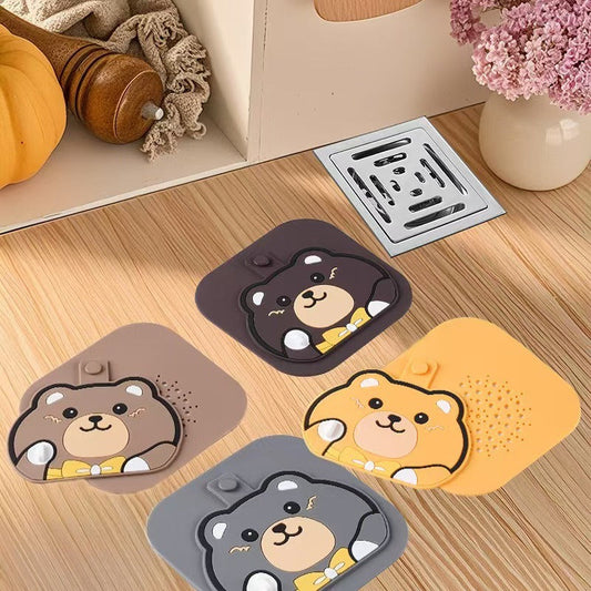 🐻🚿 Niedliche Bären-Bodenablaufabdeckung (2-in-1)
