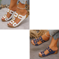 🔥 Neuheit 2026: Einfarbige Keilsandalen mit Cut-outs — Super bequem! 👍