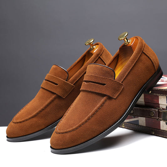 Luxuriöse Herren-Business-Schuhe aus feinem Veloursleder – Elegant & stilvoll im Büro und Alltag