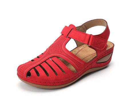 🔥Bequeme orthopädische Sandalen mit Cut-out-Keilabsatz für Damen