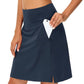 Damen-Skort (Rock-Shorts-Kombination), knielang (20 Zoll), für Golf und Tennis