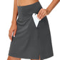Damen-Skort (Rock-Shorts-Kombination), knielang (20 Zoll), für Golf und Tennis