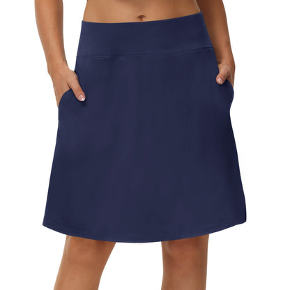 Damen-Skort (Rock-Shorts-Kombination), knielang (20 Zoll), für Golf und Tennis