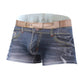 ❄️2-pack mönstrade boxershorts i bomullsdenim för män