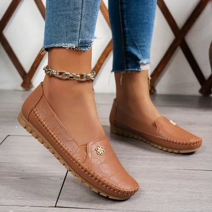 🔥 Damen Orthopädische Lederschuhe – Leicht, Rutschfest & Atmungsaktiv 👟
