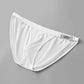 Men's U-Pouch Low-Rise Metal-Clasp Thin Briefs