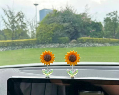🌻Wackelnde Sonnenblume für Auto Armaturenbrett