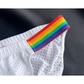 Sexy Rainbow Pride Mesh-Bikini für Herren