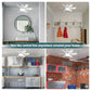 ✨ 2-IN-1 Deckenventilator & Licht – Tragbar, Fernbedienung