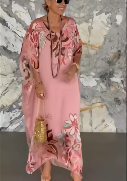 【🔥 Der heutige Super-Tiefpreis】Bedrucktes Maxikleid