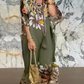 【🔥 Der heutige Super-Tiefpreis】Bedrucktes Maxikleid