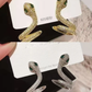 🐍 Funkelnde Schlangen-Ohrklemmen – Einzigartiger Statement-Schmuck mit Zirkonia-Akzenten