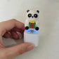 🐼【🔋USB-C-Aufladung】🐼 „Panda“-Schlüsselanhänger mit Licht & Sound — Lustiger Anti-Stress-Schlüsselanhänger ✨🔑