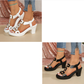 👡 Neu 2026 | T-Steg-Sandalen mit Blockabsatz