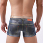 ❄️2-pack mönstrade boxershorts i bomullsdenim för män