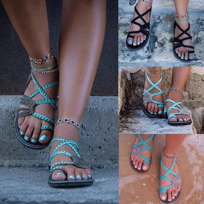 🌺 2026 Damen Zehentrenner – Orthopädisch & Knotendesign 👡