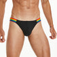 Sexy Rainbow Pride Mesh-Bikini für Herren