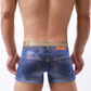 ❄️2-pack mönstrade boxershorts i bomullsdenim för män