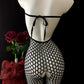 Sexig bodysuit med halterneck