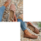Andningsbara läderloafers i vintagestil för kvinnor