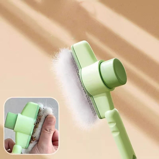 Generation Haustier-Entfilzungskamm mit Drucktaste – Sanfte Fellpflege ohne Ziehen