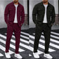 ⏰ Herren-Set aus Button-Down-Jacke und Hose aus Waben-Mesh – Lässige Passform, atmungsaktives Material und stylischer Alltagslook 👕👖