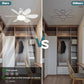 ✨ 2-IN-1 Deckenventilator & Licht – Tragbar, Fernbedienung
