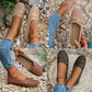 Andningsbara läderloafers i vintagestil för kvinnor