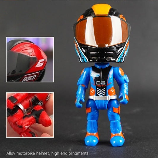 🤖 Transformierbare Motorradfahrer Figur