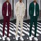 ⏰ Herren-Set aus Button-Down-Jacke und Hose aus Waben-Mesh – Lässige Passform, atmungsaktives Material und stylischer Alltagslook 👕👖