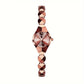 2025 Trendig elegant oval damklocka dekorerad med strass