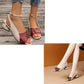 Stilvolle, bequeme Sandalen mit klobigem Absatz für Damen (2 kaufen, kostenloser Versand)