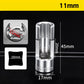 🛠️🚗 9-teiliges Sechskant-Steckschlüssel-Set (10–22 mm)
