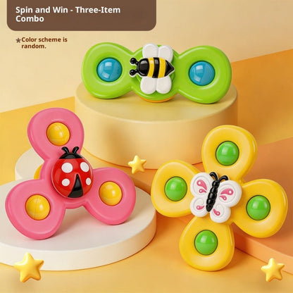 🌀 Saugknopf-Spinner-Spielzeug für Babys
