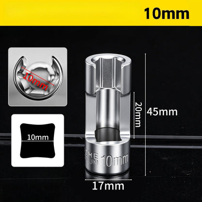 🛠️🚗 9-teiliges Sechskant-Steckschlüssel-Set (10–22 mm)