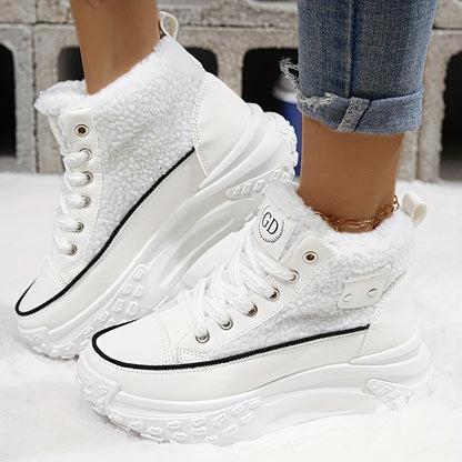 2024 heiß verkaufte dicke Plüsch-Schneestiefel