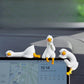 ✨Süße weiße Gans als Deko fürs Armaturenbrett – der niedlichste Beifahrer in deinem Auto💕