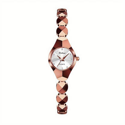 2025 Trendig elegant oval damklocka dekorerad med strass