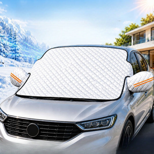 ❄️🚗 Winter-Abdeckung für die Windschutzscheibe gegen Schnee & Frost