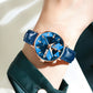 2024 Elegante Damen-Quarzuhr mit echtem Lederarmband, perfektes Geburtstags- oder Weihnachtsgeschenk