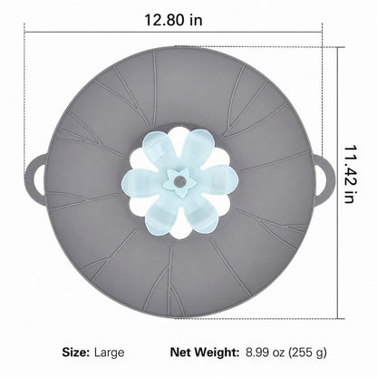 🌸 Silikon-Topfdeckel in Blumenform mit Spritzschutz