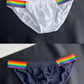 Sexy Rainbow Pride Mesh-Bikini für Herren