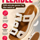 🔥 Neuheit 2026: Einfarbige Keilsandalen mit Cut-outs — Super bequem! 👍